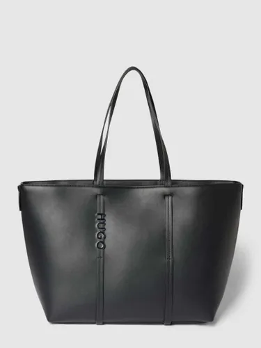 HUGO Shopper mit Label-Applikation Modell 'Mel' in Black, Größe One Size