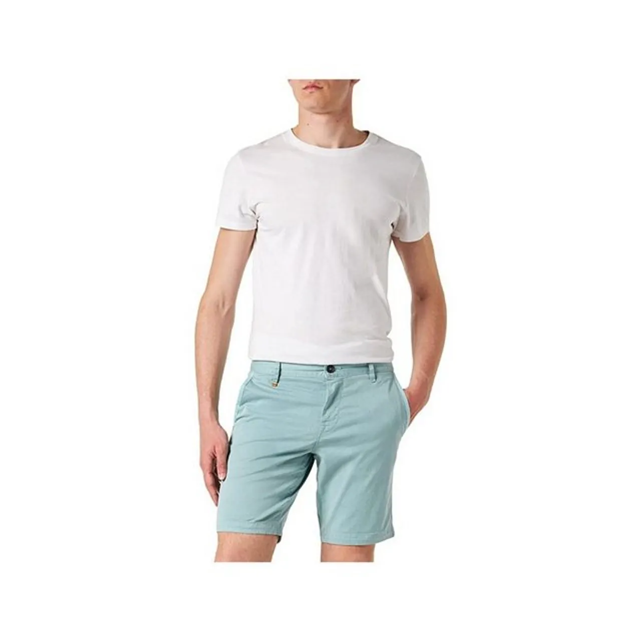 HUGO Shorts blau regular (1-tlg)