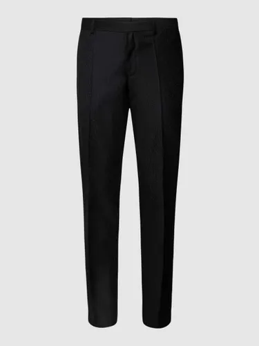 HUGO Slim Fit Hose mit Logo-Muster Modell 'Getlin' in Black