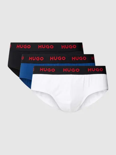 HUGO Slip mit elastischem Logo-Bund im 3er-Pack in Royal