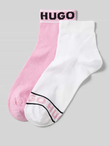 HUGO Socken mit Label-Schriftzug im 2er-Pack in Pink