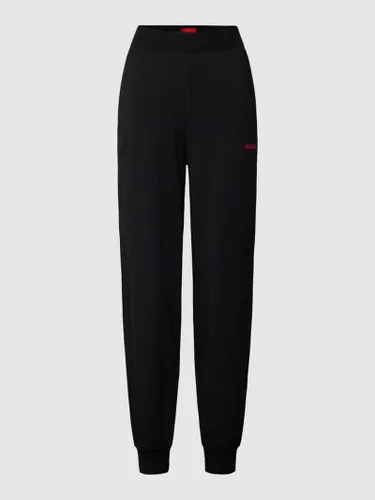 HUGO Sweatpants mit Label-Print Modell 'SHUFFLE' in Black