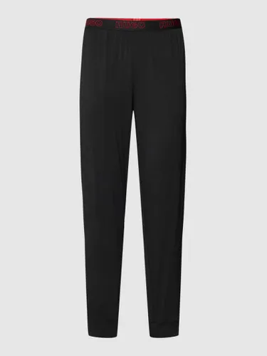HUGO Sweatpants mit Label-Stitching Modell 'Unite' in Black