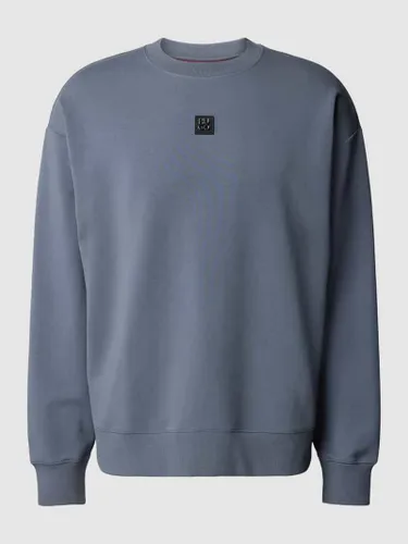 HUGO Sweatshirt mit überschnittenen Schultern Modell 'Dettil' in Hellblau