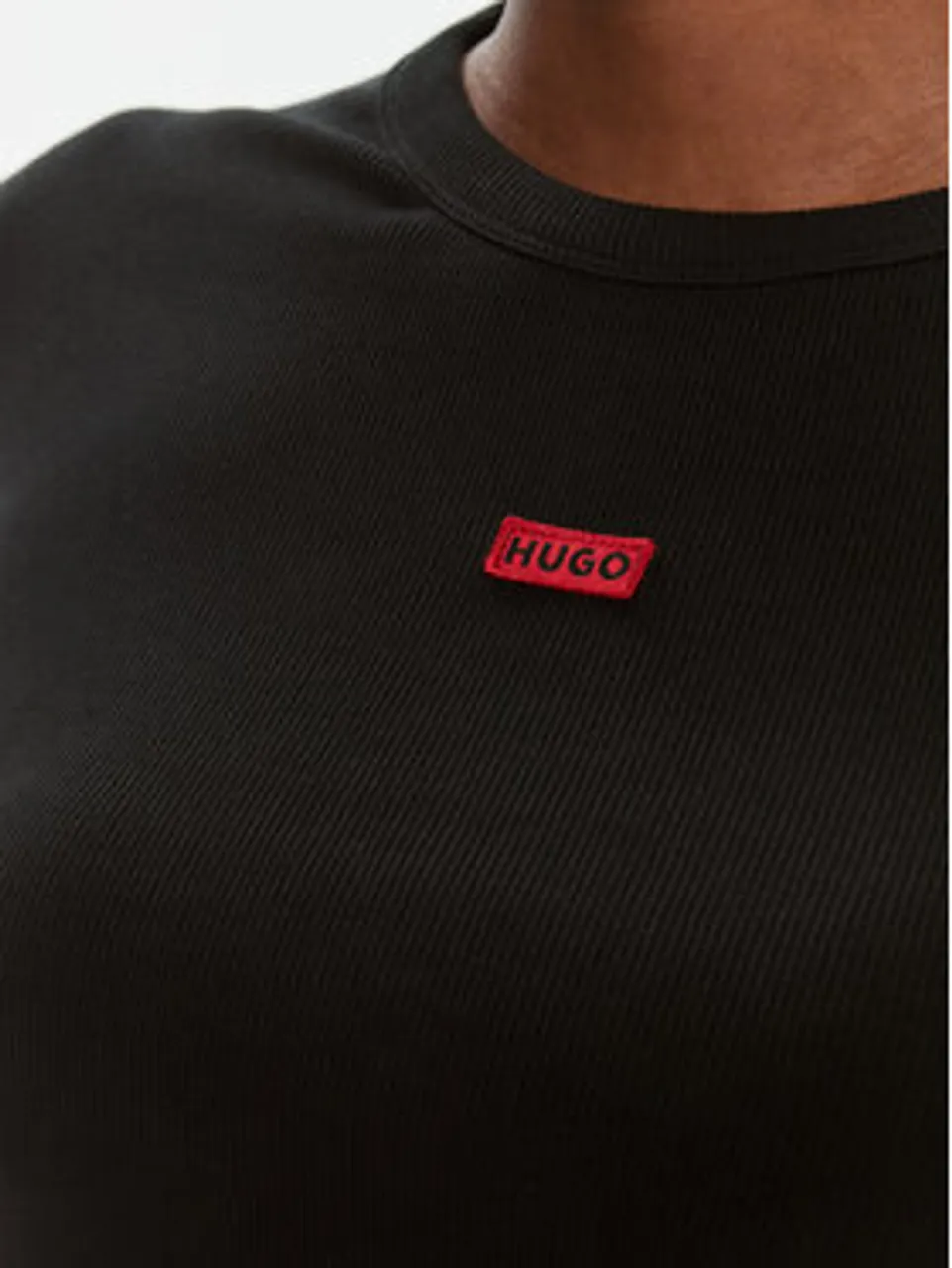 Hugo T-Shirt Deluisa_1 50508636 Schwarz Slim Fit