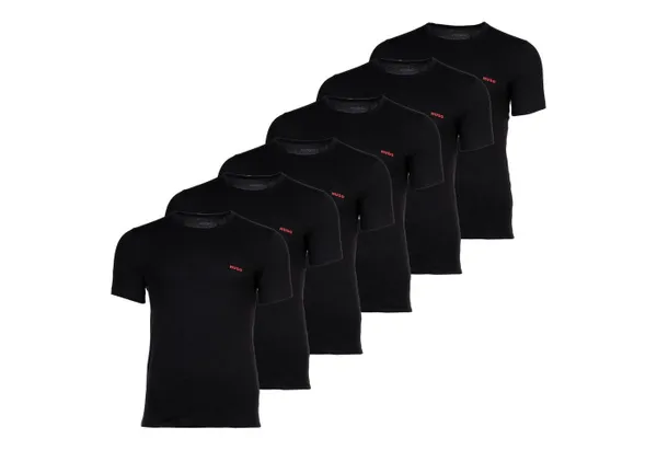 HUGO T-Shirt Herren T-Shirt, 6er Pack - Rundhals, kurzarm