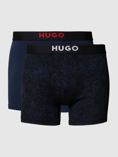 HUGO Trunks mit Logo-Bund in Dunkelblau