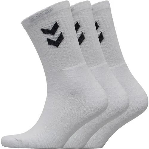 Hummel Drei Pack Crew Socken Weiß