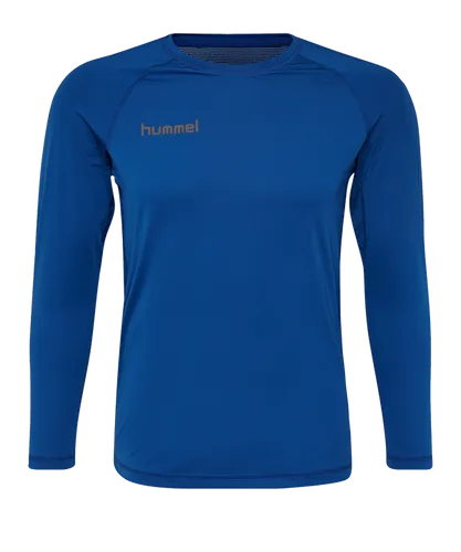 Hummel First Performance Langarmshirt Blau F7045