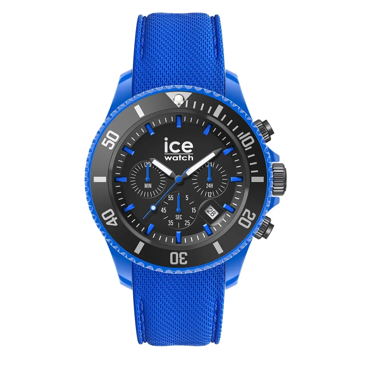 Ice-Watch - ICE chrono Neon blue - Blaue Herrenuhr mit