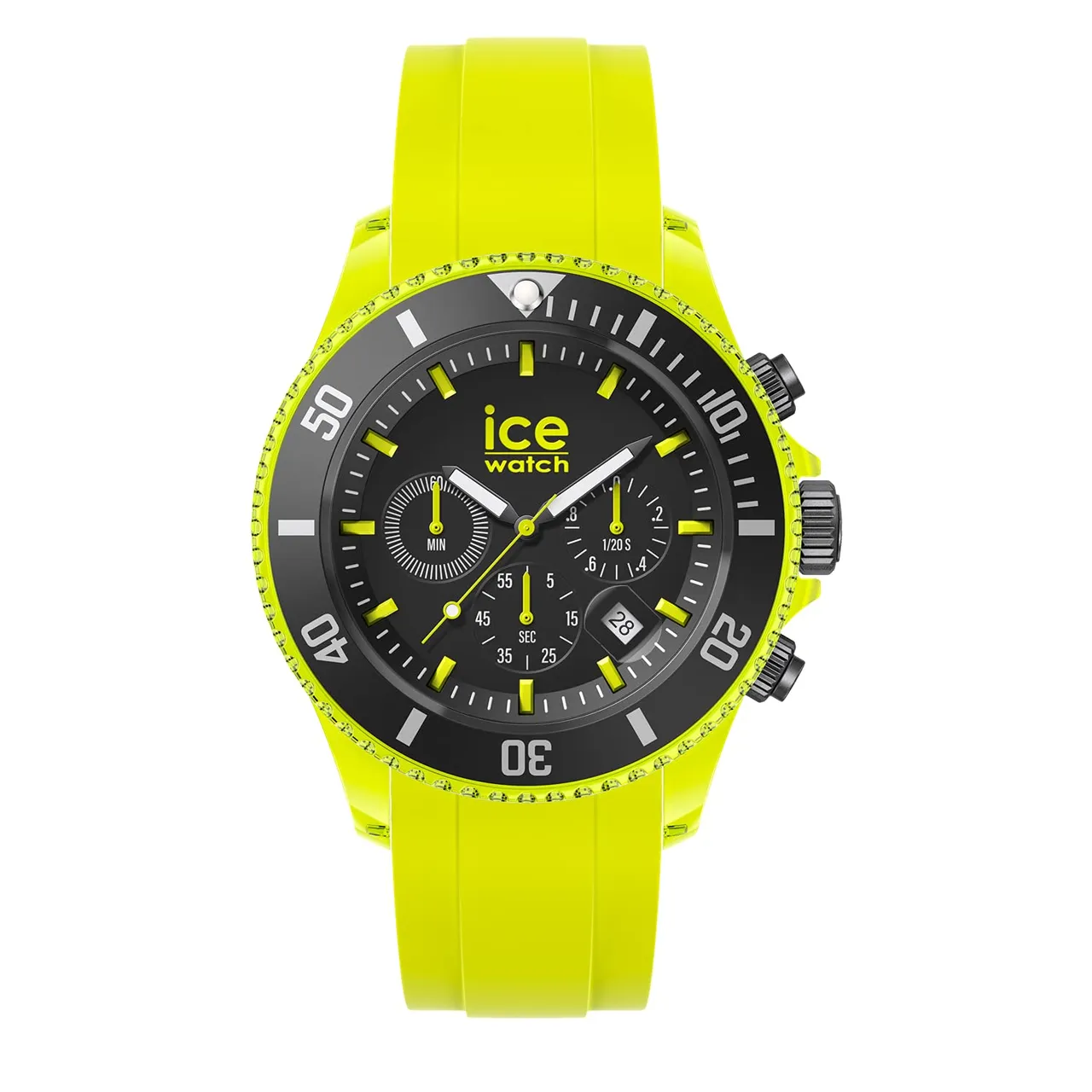 Ice-Watch - ICE chrono Neon yellow - Gelbe Herrenuhr mit