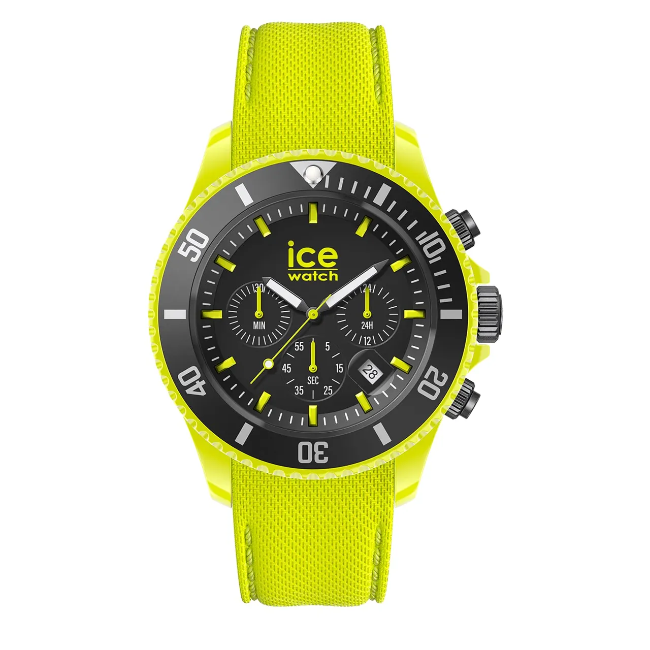 Ice-Watch - ICE chrono Neon yellow - Gelbe Herrenuhr mit