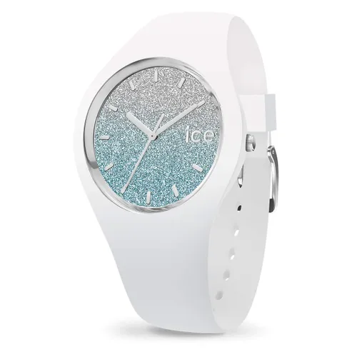 Ice-Watch - ICE lo White blue - Weiße Damenuhr mit