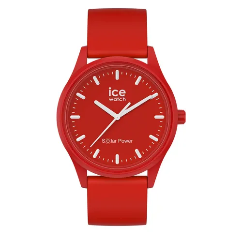 Ice-Watch - ICE solar power Red sea - Rote Herren/Unisexuhr