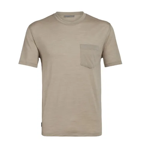 Icebreaker Nature Dye Drayden SS Pocket Herren T-Shirt beige