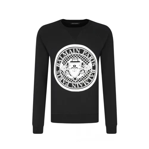 Iconic Baumwoll-Sweatshirt für Lässige Garderobe Balmain
