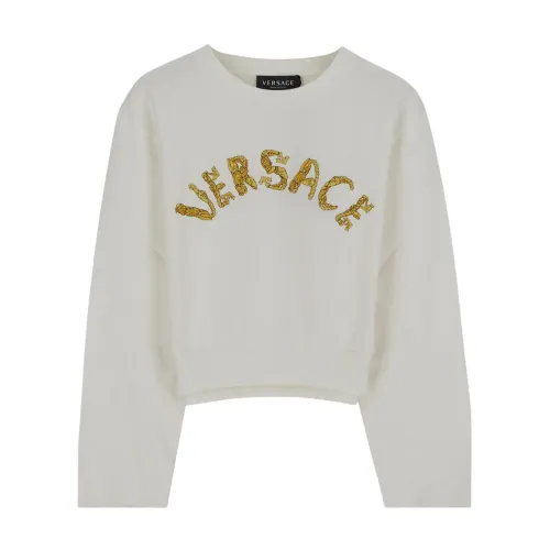 Ikonic Logo Sweatshirt für Mädchen Versace