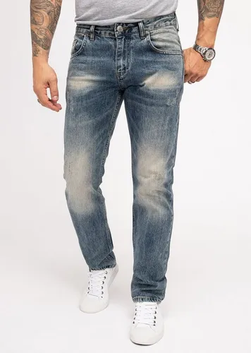 Indumentum Regular-fit-Jeans Herren Jeans Stonewashed Blau IR-500