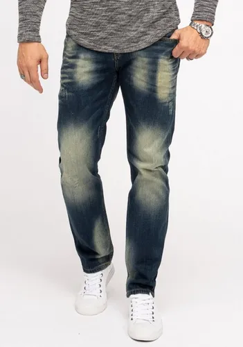 Indumentum Regular-fit-Jeans Herren Jeans Stonewashed Dunkelblau IR-502