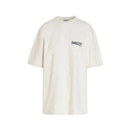 intage weißes T-Shirt mit BALENCIAGA-Druck Balenciaga