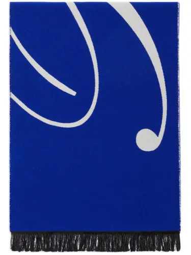 Intarsien-Schal mit Logo