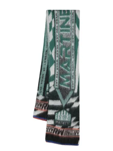 Intarsien-Schal mit Logo