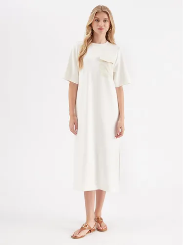 InWear Kleid für den Alltag Zev 30108202 Weiß Straight Fit