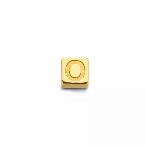 Isabel Bernard Charms - O Gold Le Carré Felie 14 Karat Cube Charm - Gr. unisize - in Gold - für Damen