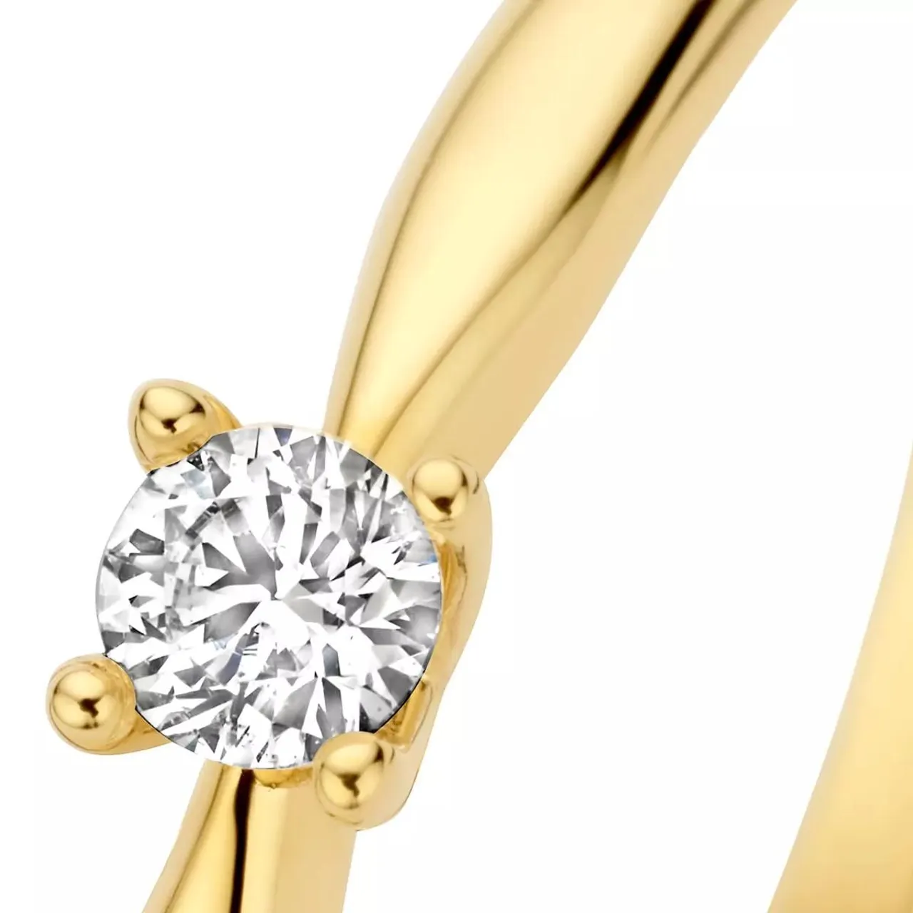 Isabel Bernard Ring - De la Paix Christine 14 karat ring  diamond 0.10 - Gr. 48 - in Gold - für Damen