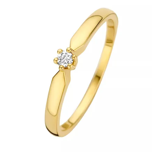 Isabel Bernard Ring - De la Paix Emily 14 karat ring  diamond 0.05 ct - Gr. 50 - in Gold - für Damen