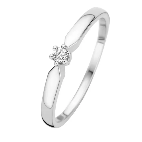 Isabel Bernard Ring - De la Paix Emily 14 karat ring  diamond 0.05 ct - Gr. 50 - in Silber - für Damen