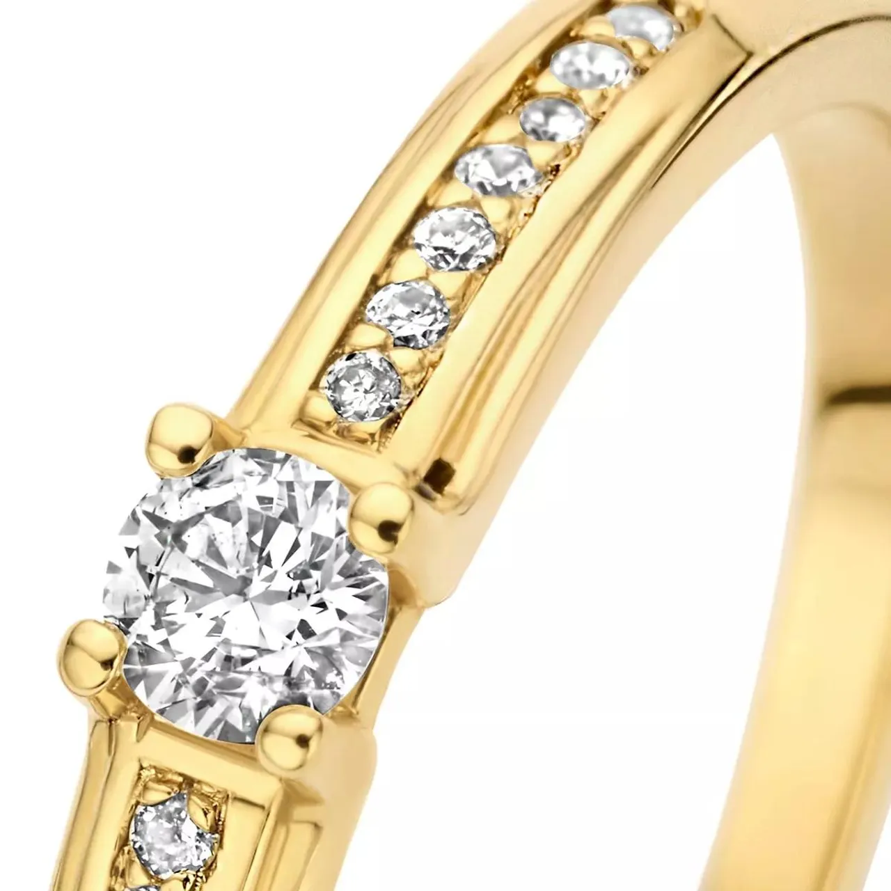 Isabel Bernard Ring - De la Paix Madeline 14 karat ring  diamond 0.20 c - Gr. 54 - in Gold - für Damen