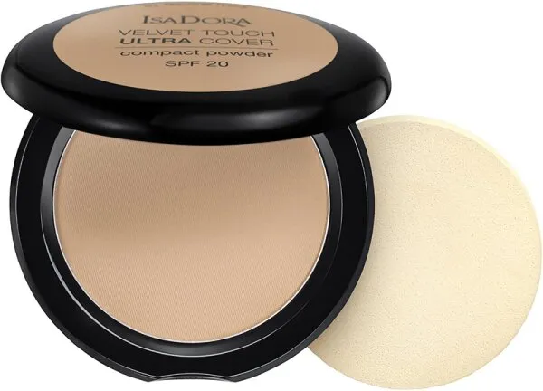 Isadora Velvet Touch Ultra Cover Compact Powder SPF 20 65 Neutral Beige 7,5 g