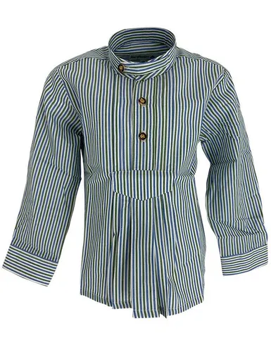 Isar-Trachten Trachtenhemd Isar-Trachten Kinder Trachtenhemd Stehkragen 52815