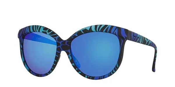Italia Independent II 0092 ZEF.022 Blaue Damen Sonnenbrillen