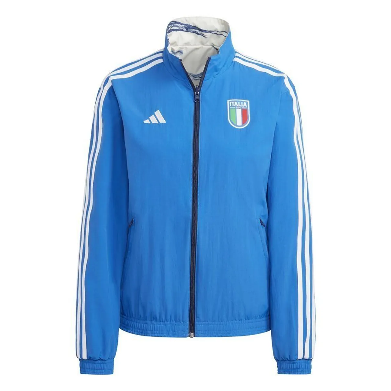 Italien Wendbare Trainingsjacke Anthem - Blau/Weiß Damen