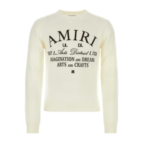 Ivory Wollmischung Arts District Pullover Amiri