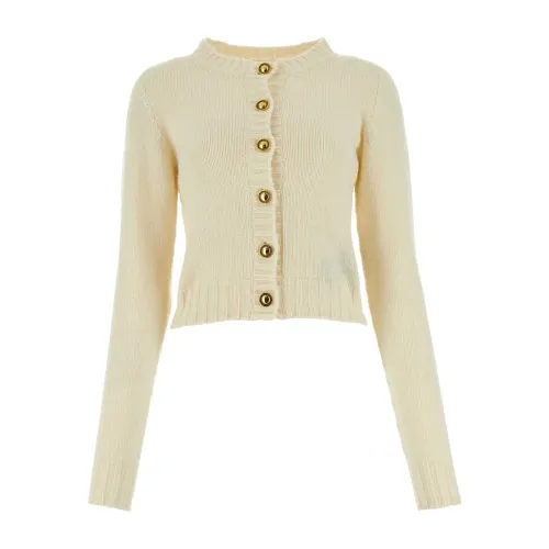 Ivory Wollmischung Cardigan Palm Angels