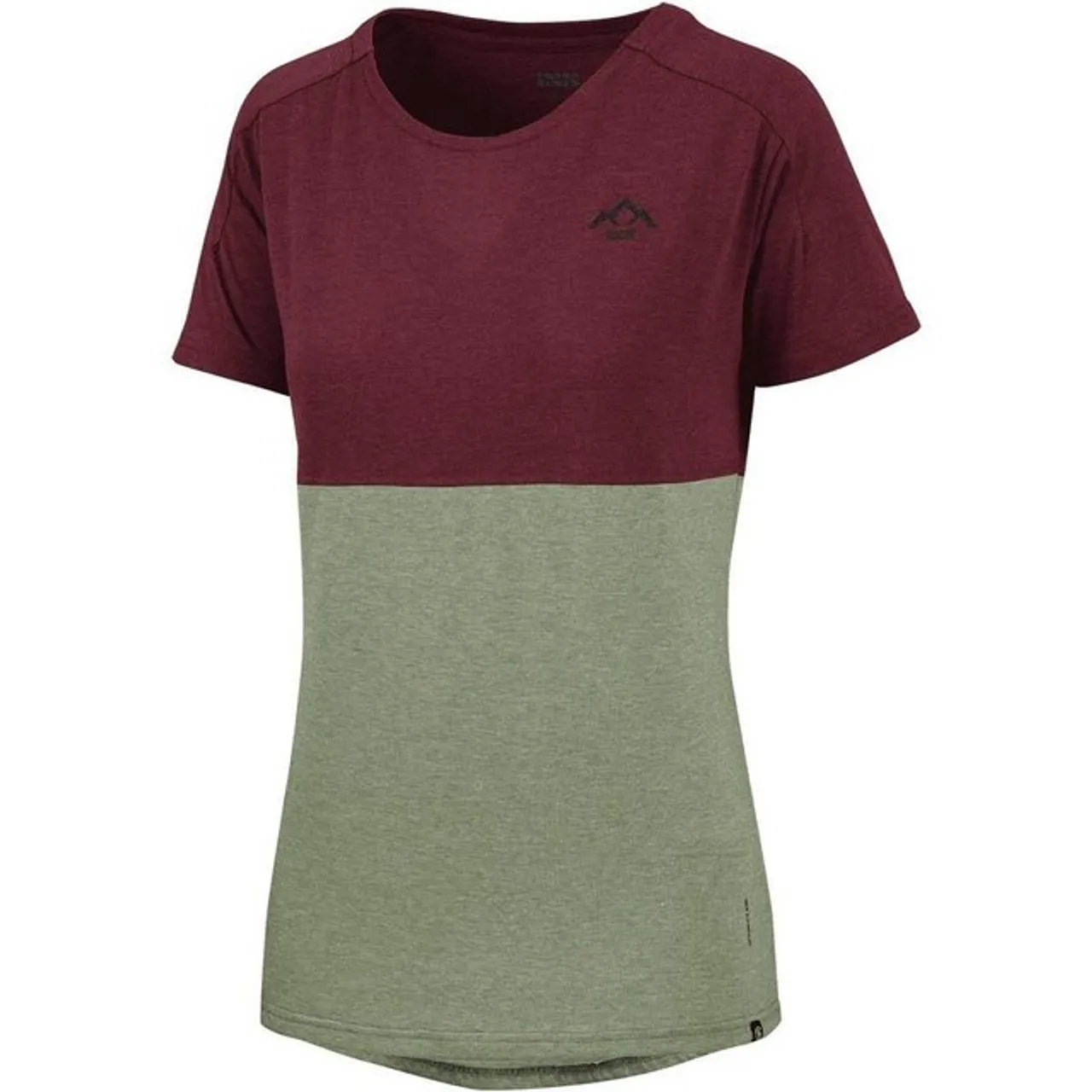IXS T-Shirt T-Shirts iXS Flow Women Tech Tee Mountain raisin-olive 38 - M- (1-tlg)