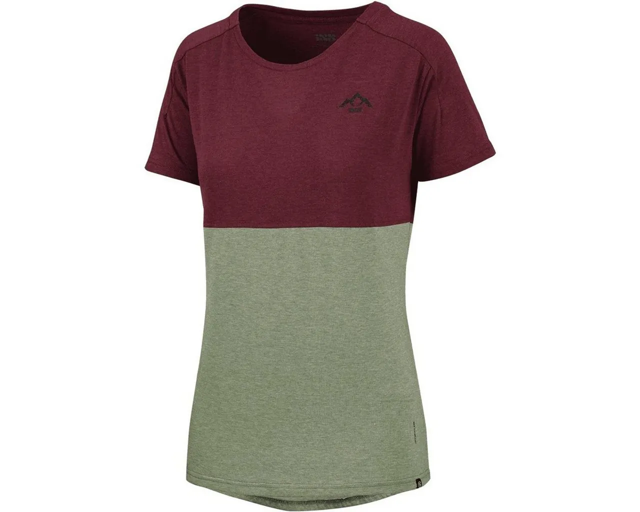 IXS T-Shirt T-Shirts iXS Flow Women Tech Tee Mountain raisin-olive 38 - M- (1-tlg)