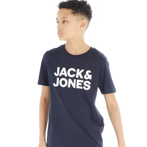 JACK AND JONES Jungen Corp Logo T-Shirts Blau