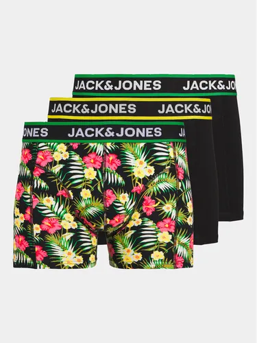 Jack&Jones 3er-Set Boxershorts Flowers 12250612 Schwarz