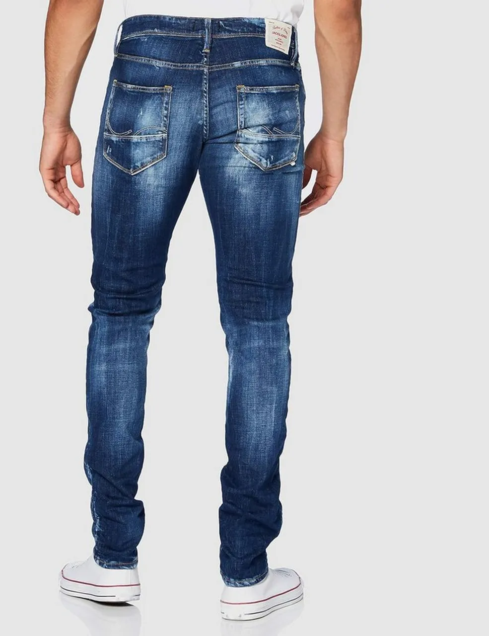 Jack & Jones 5-Pocket-Jeans Low Rise Hose Slim in Blau