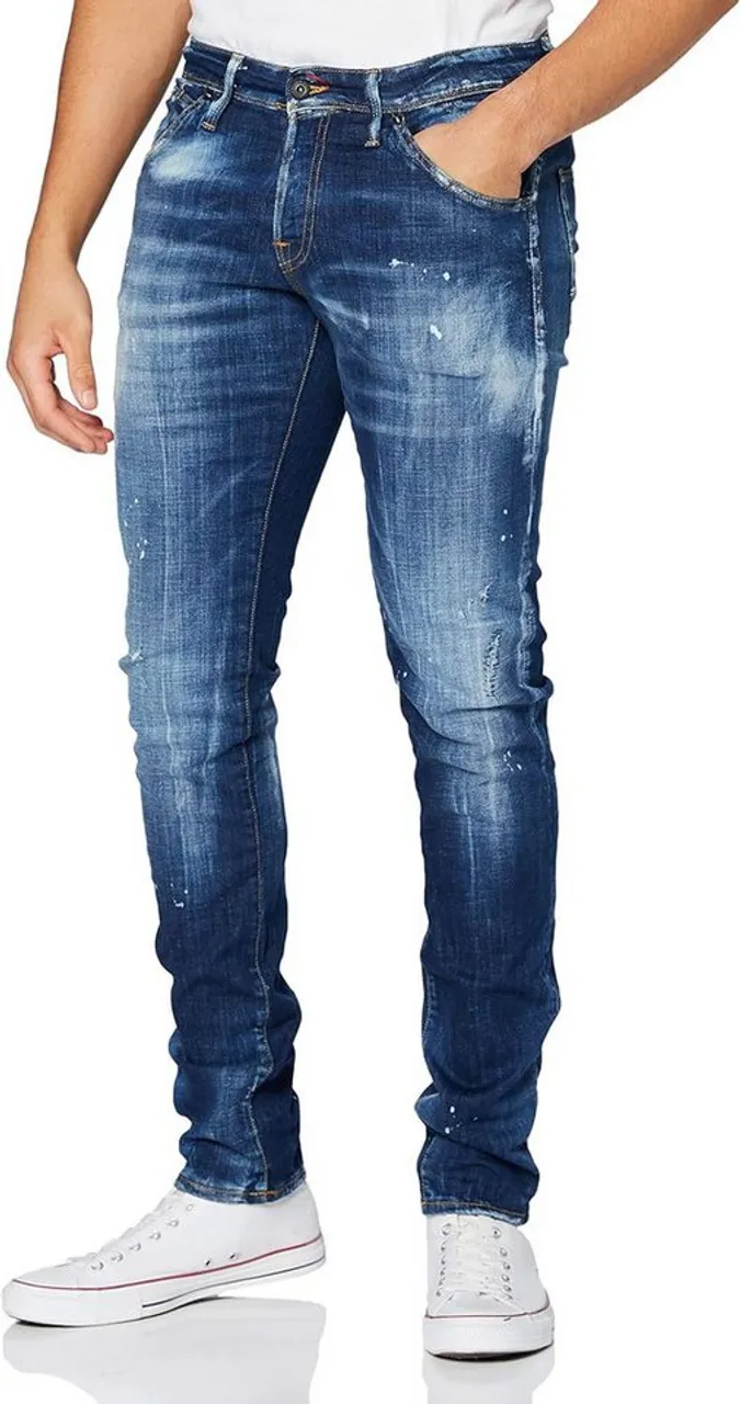 Jack & Jones 5-Pocket-Jeans Low Rise Hose Slim in Blau