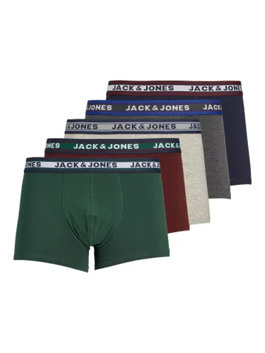 JACK&JONES Boxershorts 5er-Pack Basic Trunks Kurze
