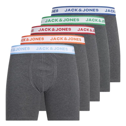 JACK & JONES Herren Jacmilo Boxer Briefs 5 Pack Boxershorts