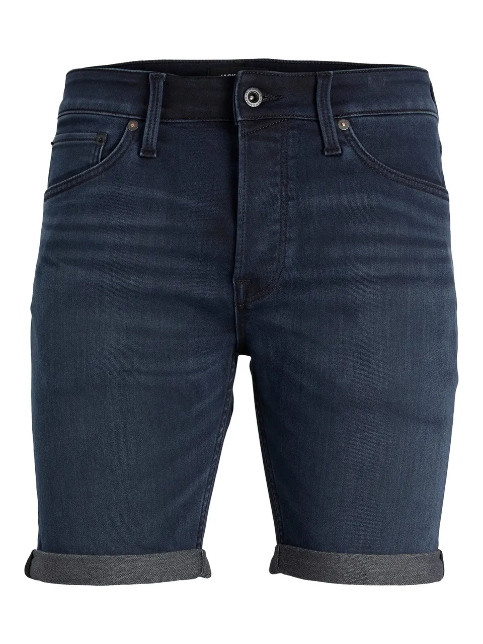 Jack & Jones Herren Jeans Short JJIRICK JJICON GE 604 - Regular Fit - Blau - Blue Denim