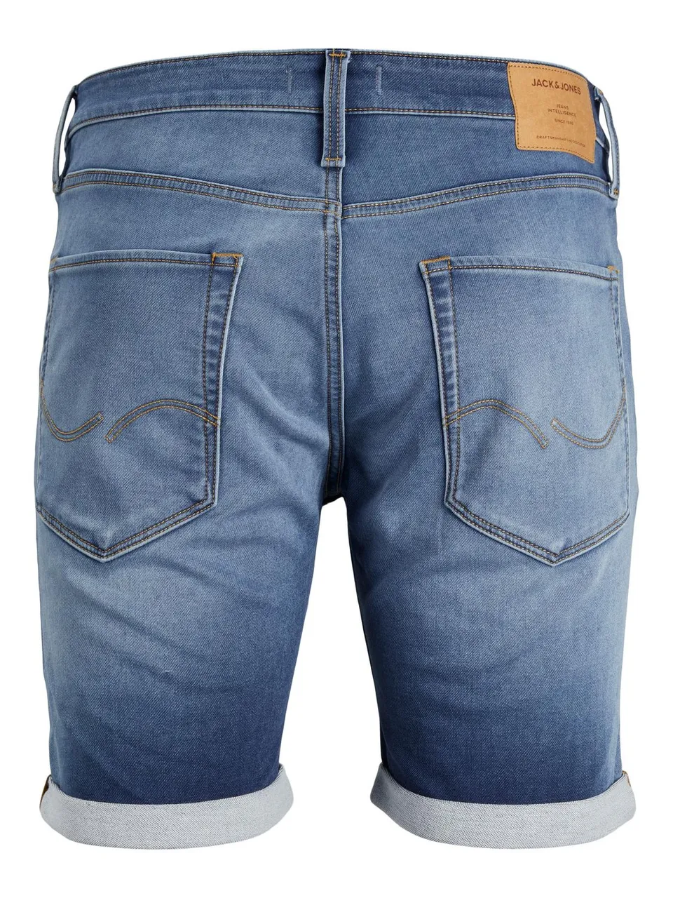 Jack & Jones Herren Jeans Short JJIRICK JJICON GE 633 - Relgular Fit - Blau - Blue Denim