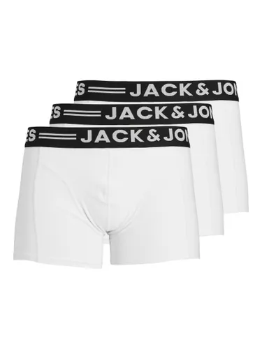 JACK & JONES Herren Sinn 3 Pack Boxer Slips - Weiß