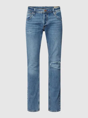 Jack & Jones Jeans im Destroyed-Look Modell 'GLENN' in Blau